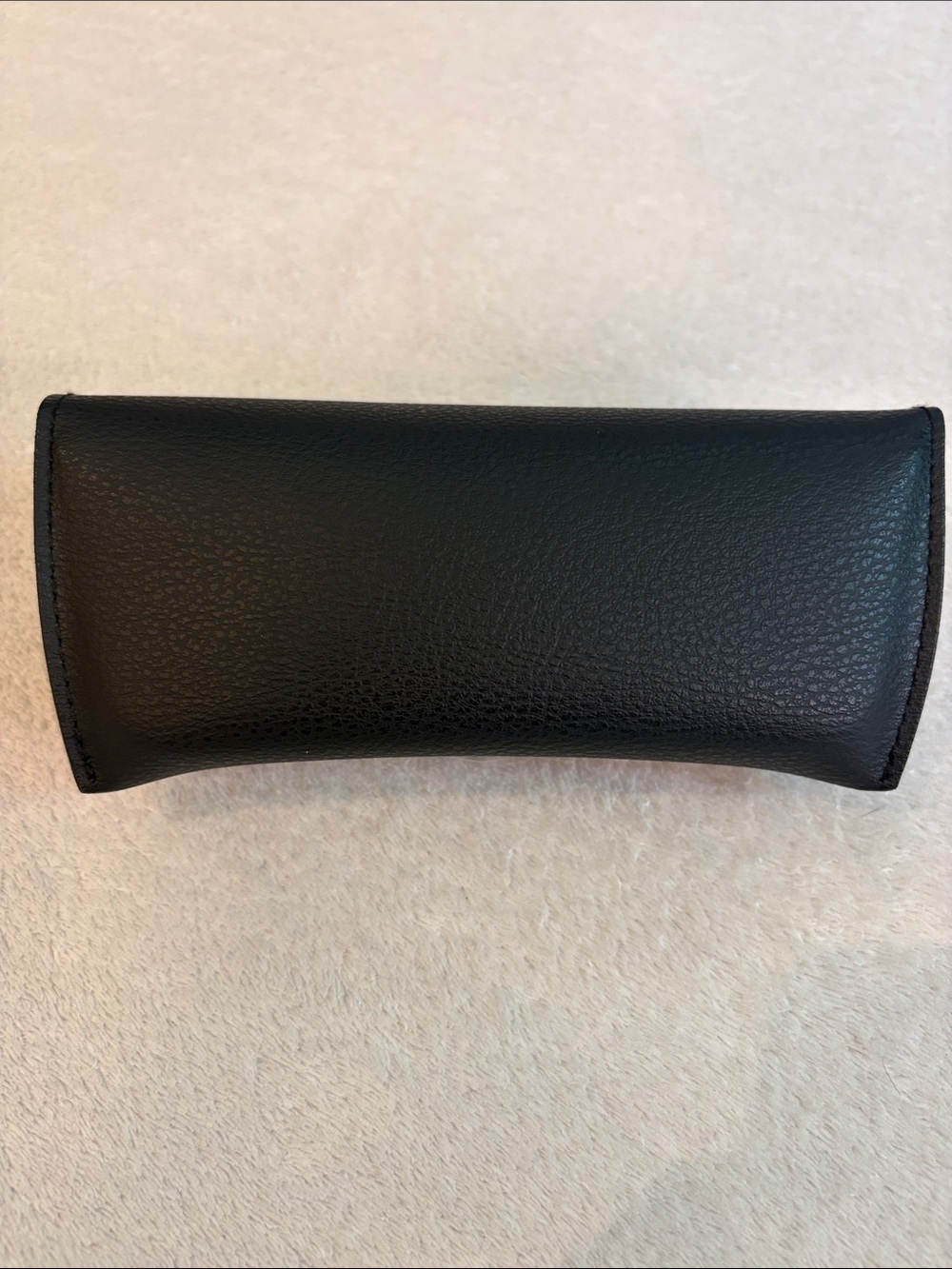 Ray-Ban Black Sunglasses Case with Gold Logo and Gray Microfiber Cloth — EMPTY - Picture 3 of 7